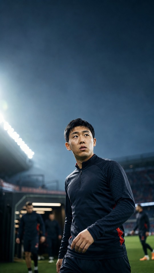 Wataru Endo Cinematic Football Background - 4K Wallpaper