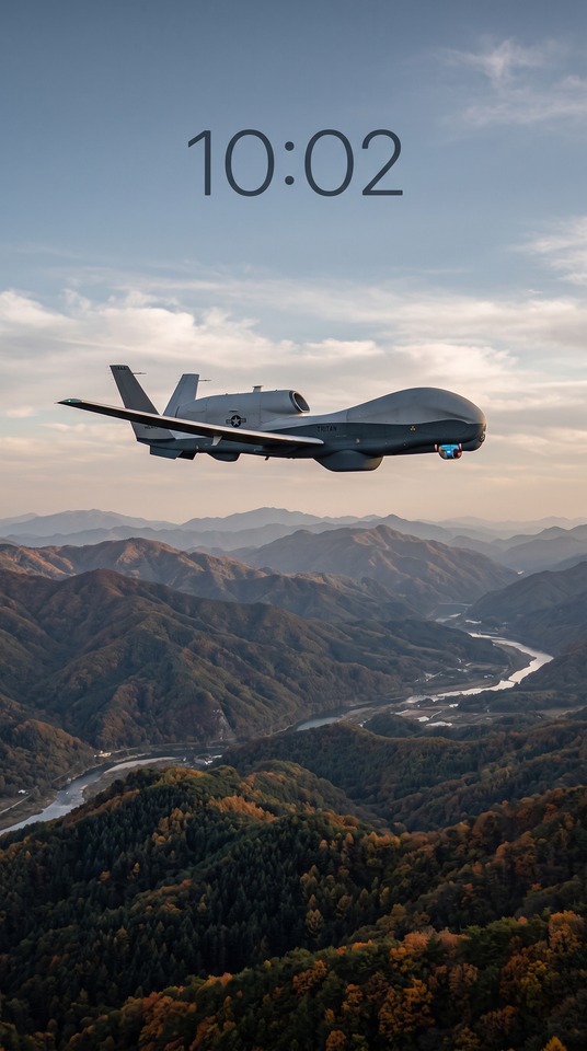 MQ-4C Triton Reconnaissance Aircraft - 4K Phone Background