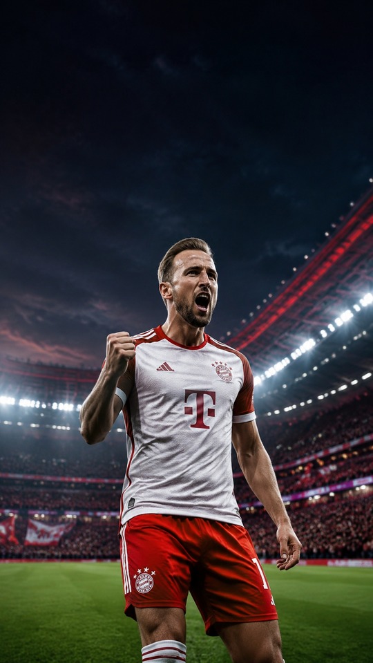 fc bayern münchen Harry Kane - 4K Hintergrundbild
