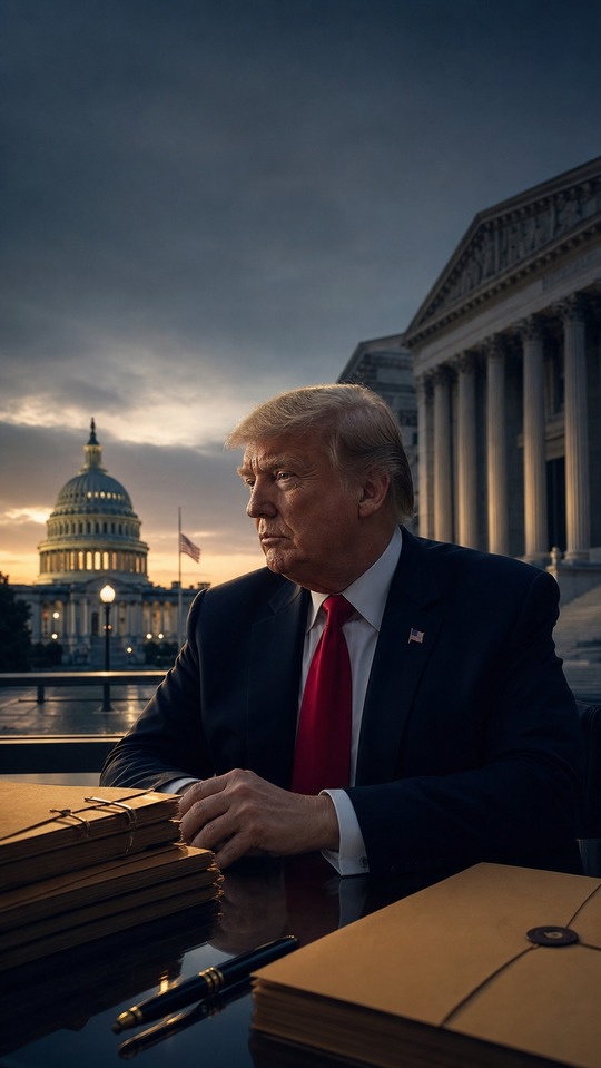 DOJ Trump Tax Lawsuit Settlement Theme - 4K Phone Backgrounds