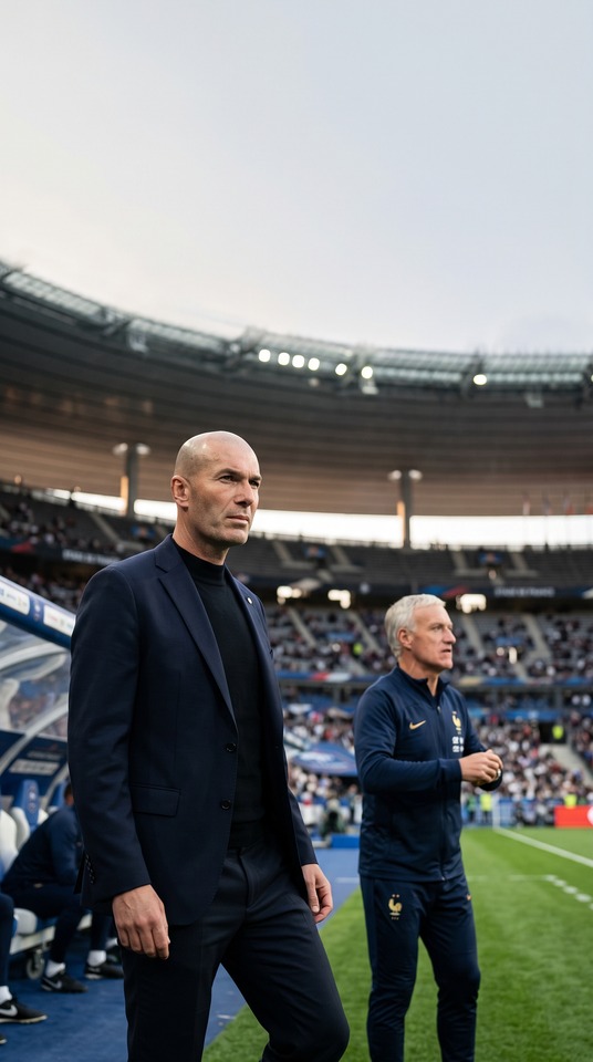 Zinédine Zidane Didier Deschamps - 4K Sports Wallpaper