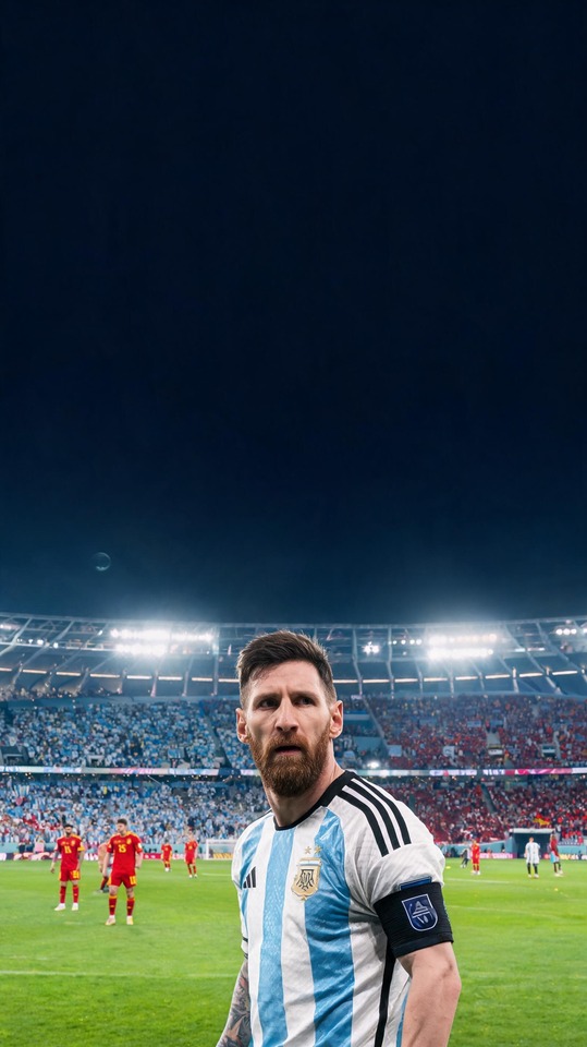 Messi - Spain vs Argentina Odds 4K Football Wallpaper