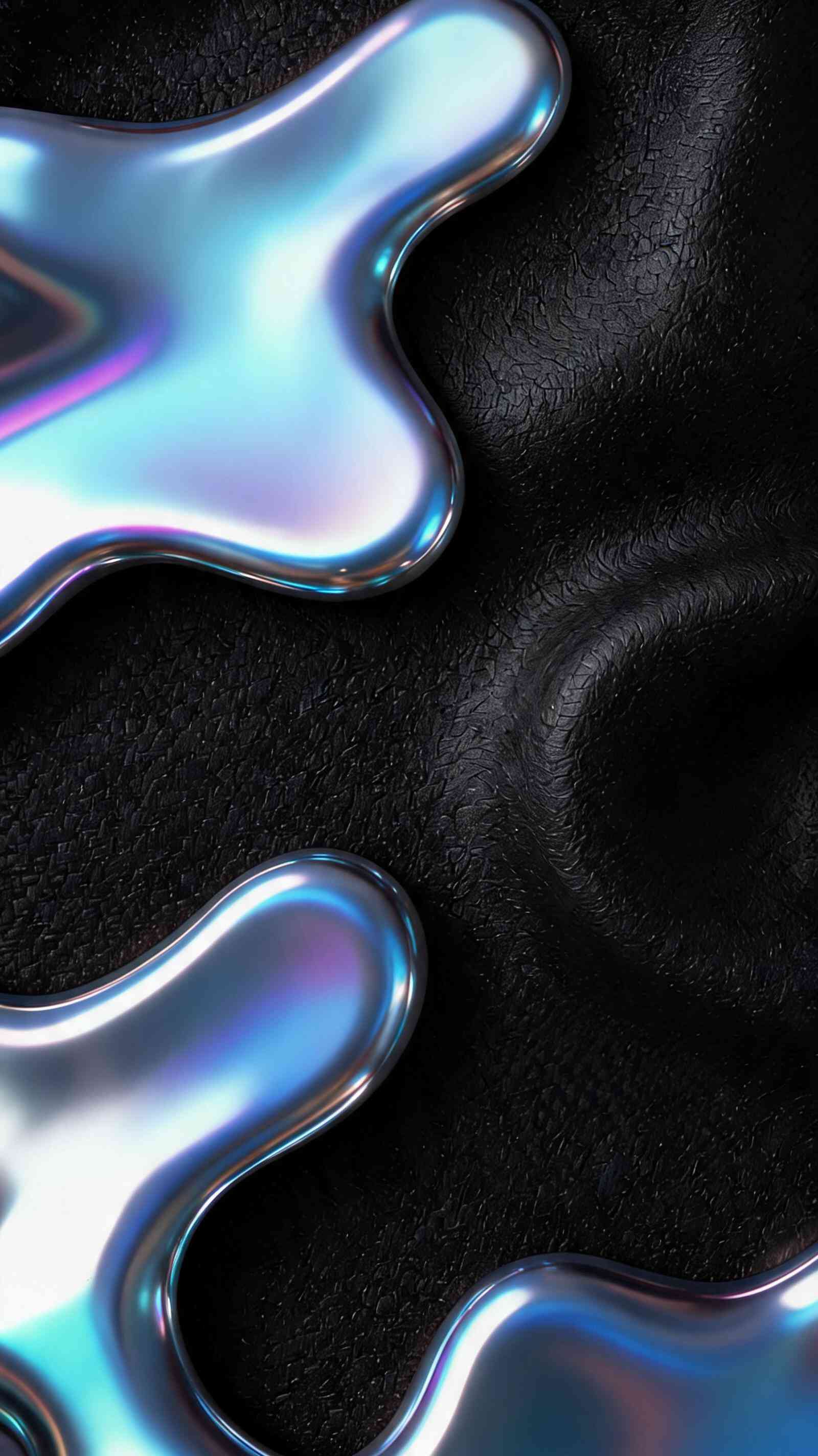 Iridescent Liquid Abstract - 4K Background