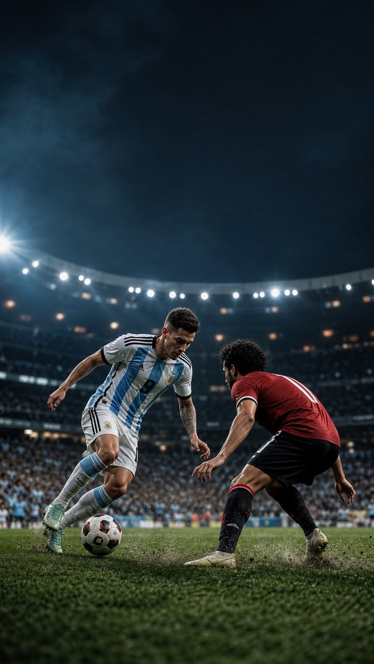 Argentinien gegen Ägypten Spiel - 4K Hintergrundbilder