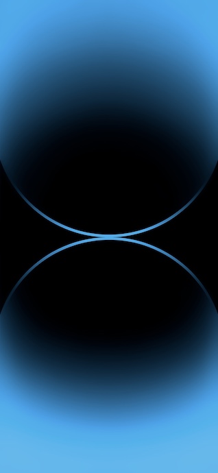 Blaue Abstrakte Sphären - 4K Handy Wallpaper