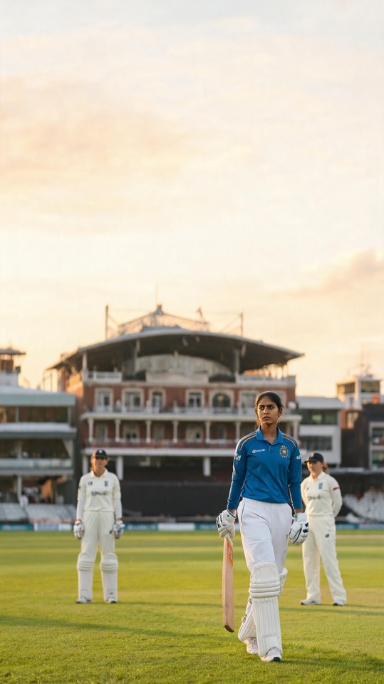 EN-W vs INDW Historisches Test-Match Lord's - 4K Hintergrund