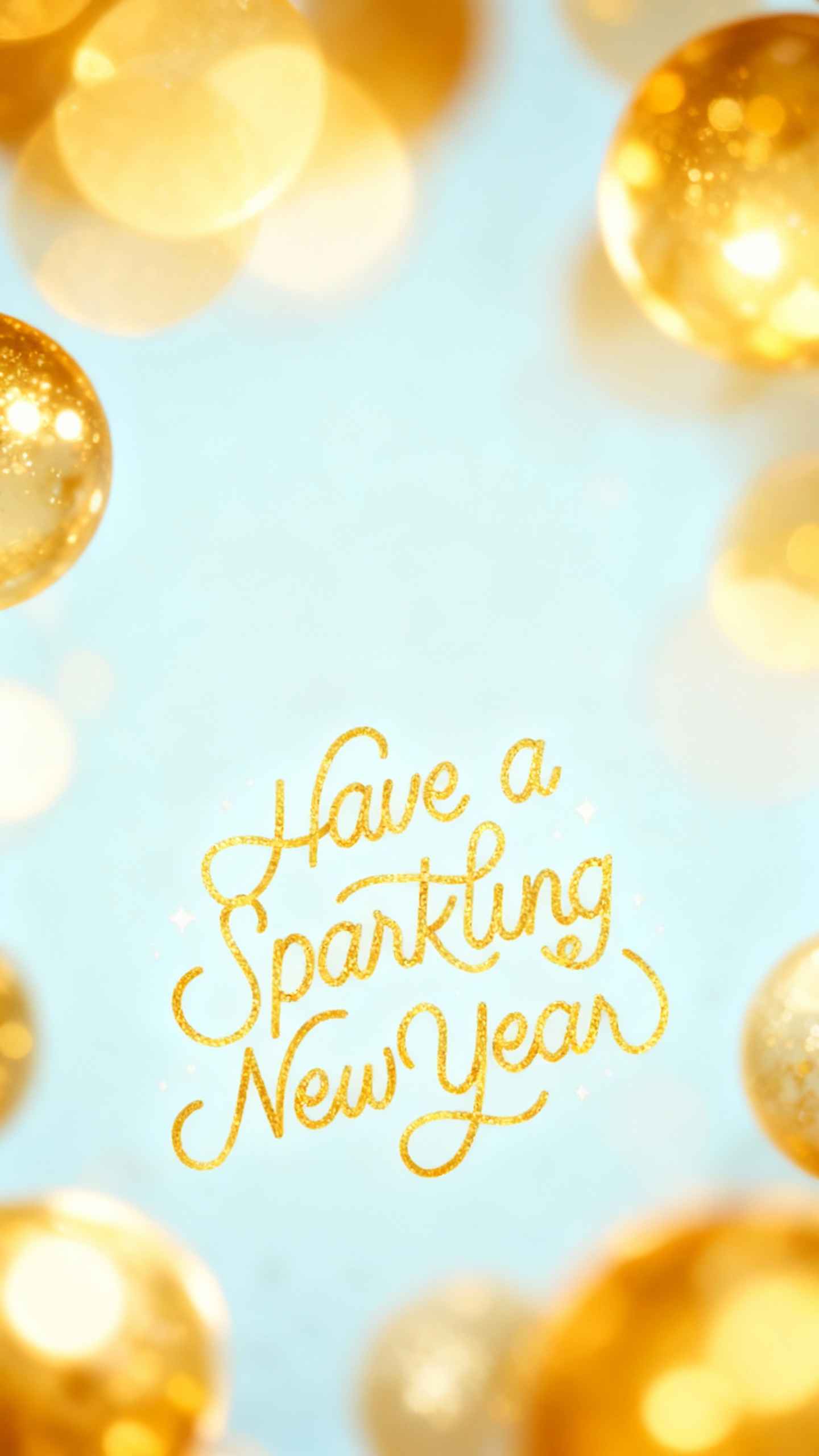 Nouvel An Sparkling Gold - Fond d'écran 4K
