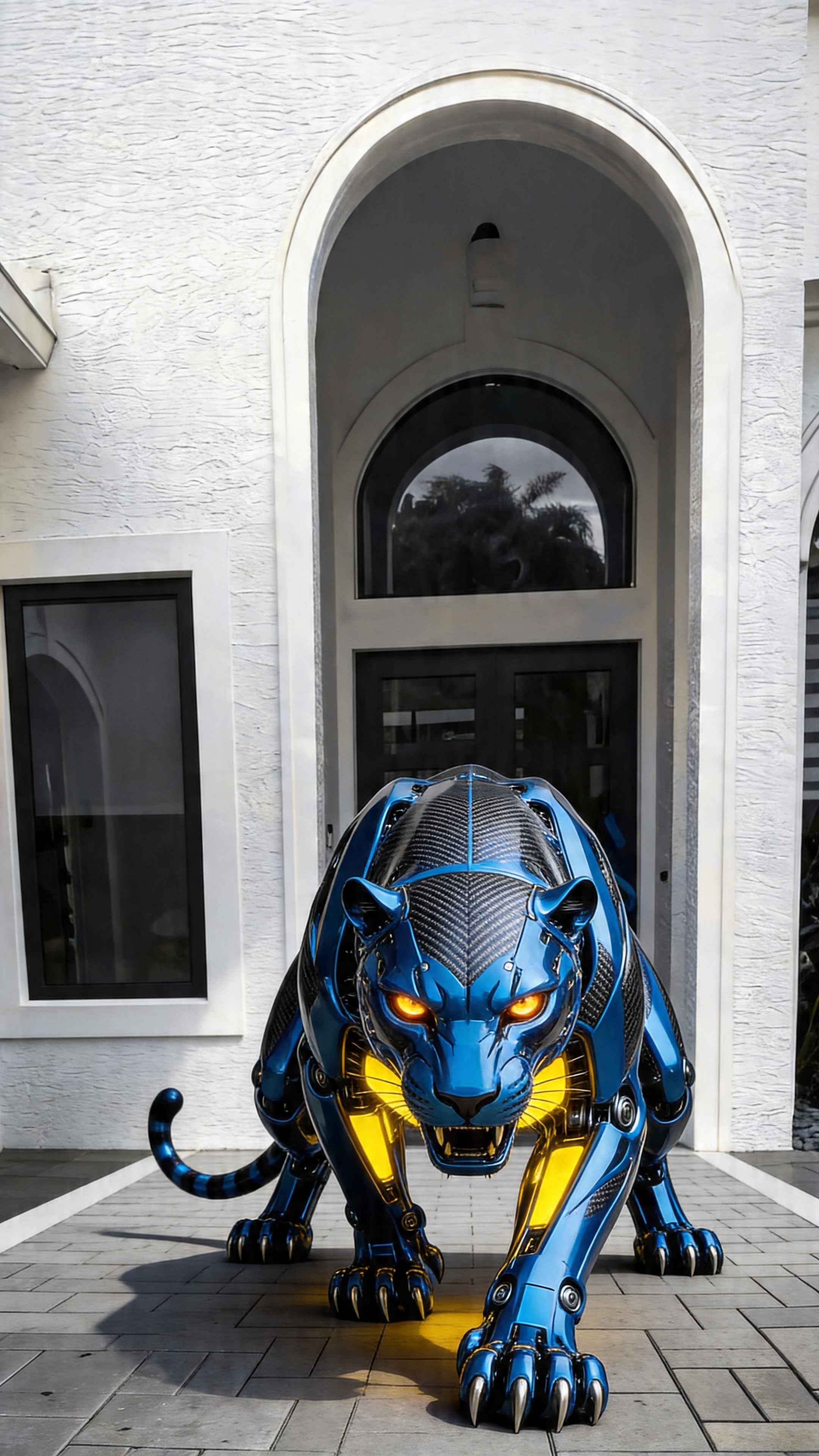 Futuristic Robotic Panther - 4K Lock Screen