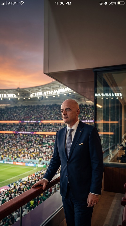 FIFA President Gianni Infantino - 4K Football Background