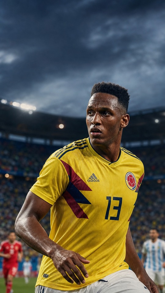 Yerry Mina Colombia 4K Football Wallpaper