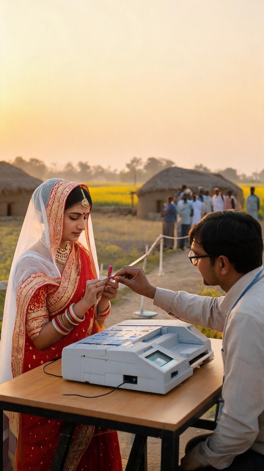 Chunav (Indian Election) Scene - 4K Wallpaper