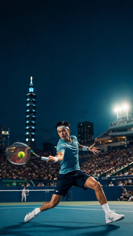 Tennis Action in Taipei - 4K Backgrounds