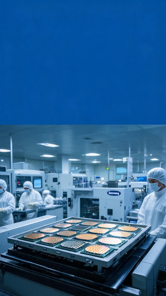 Samsung High-Tech Semiconductor Cleanroom - 4K Wallpaper