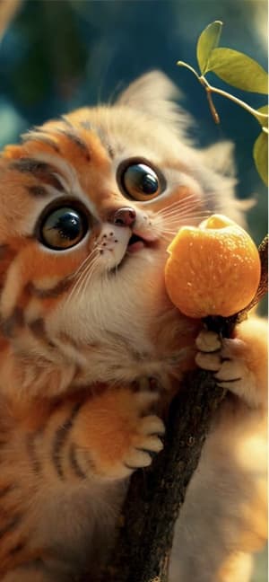 Gatito Tigre Naranja - Fondos para Celular 4K