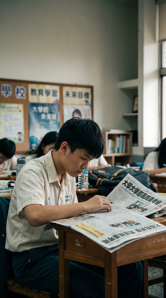 新聞を読む学生 - 4K 高画質 壁紙