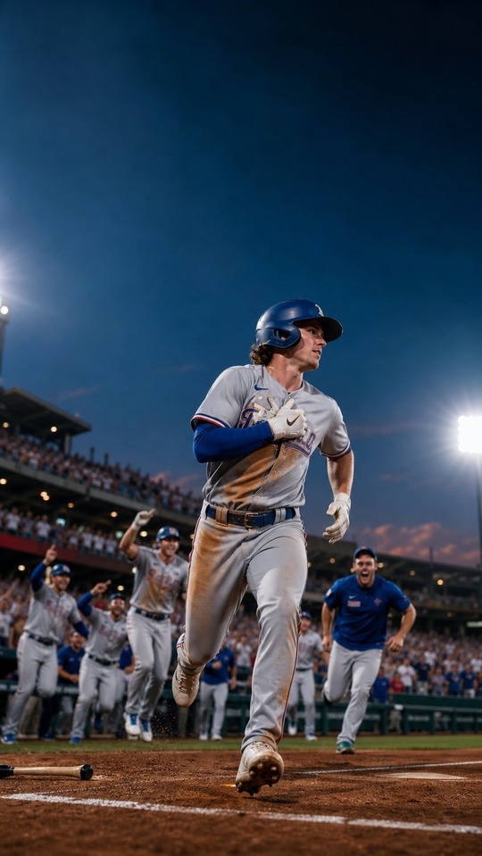 Rangers Game Today - Wyatt Langford Walk-off 4K Wallpaper