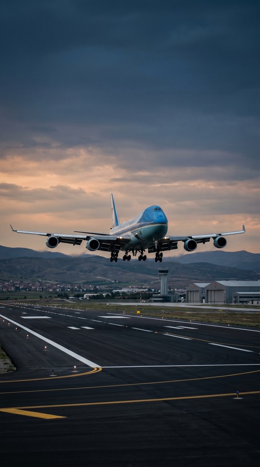 Boeing 747 Air Force One Cinématique - Fond d'écran 4K