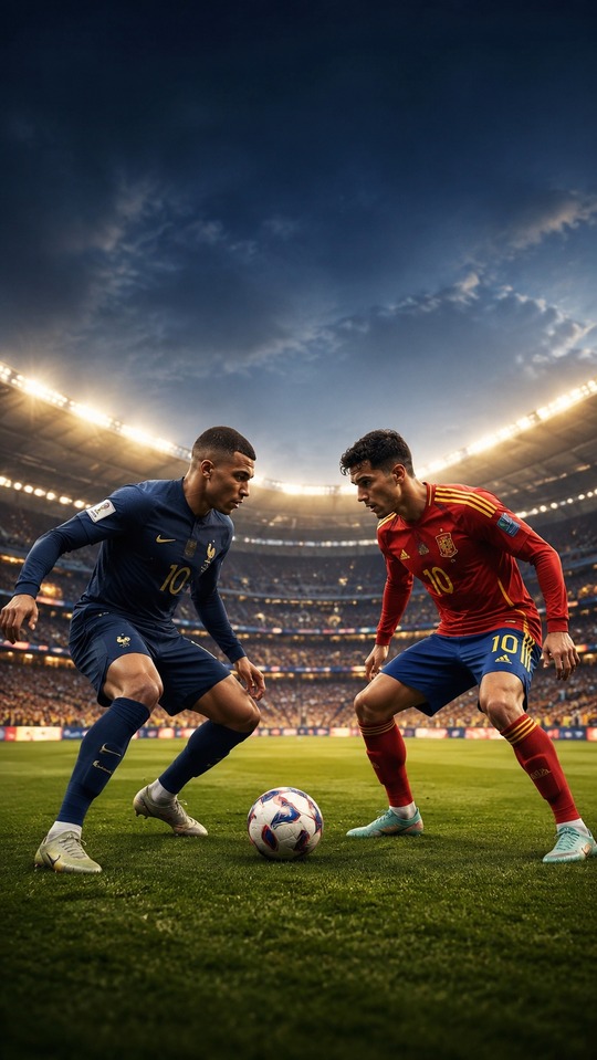 France vs Espagne Coupe du Monde 2026 Fond d'écran HD