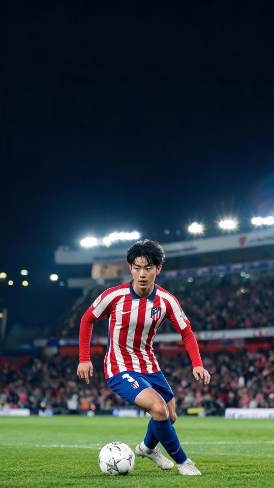 Lee Kang-in Atlético Madrid - Arrière-plan 4K