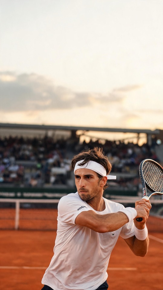 Flavio Cobolli - 4K Tennis Background