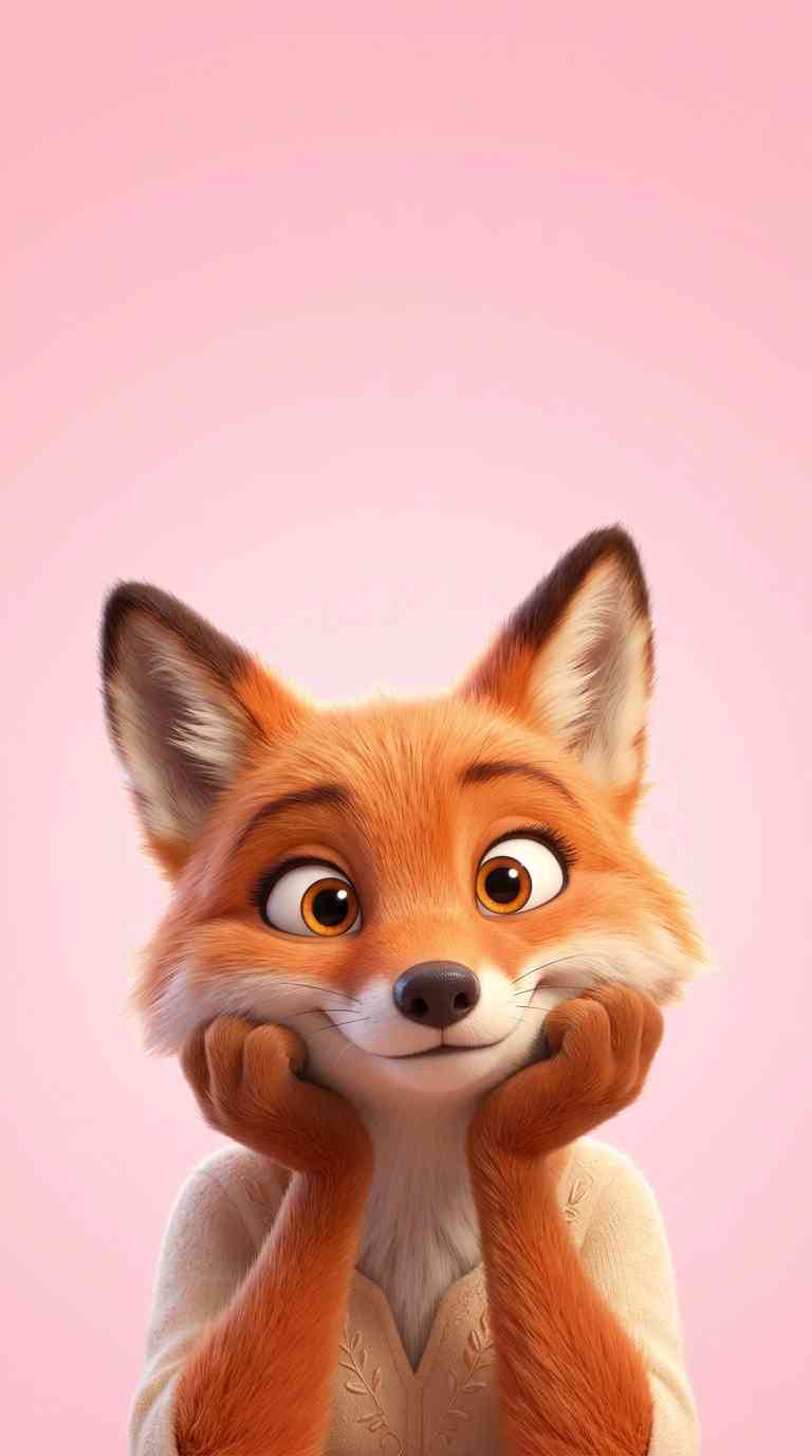 Renard Animé 3D - Fond d'écran 4K