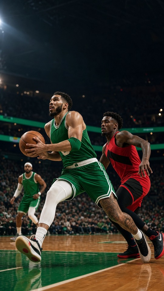 Boston Celtics vs Toronto Raptors - 4K Handy Wallpaper