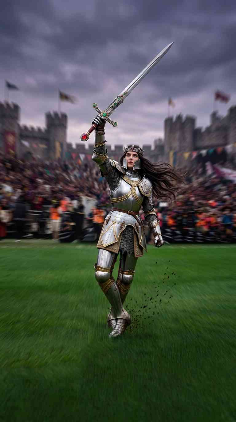 Warrior Queen Knight - 4K Mobile Background