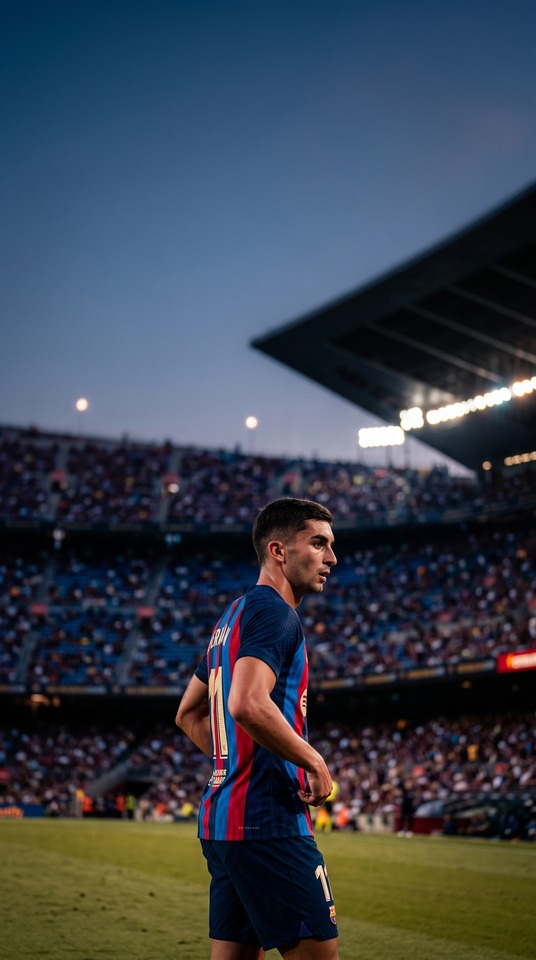 FC Barcelone Ferran Torres - 4K Sports Wallpapers