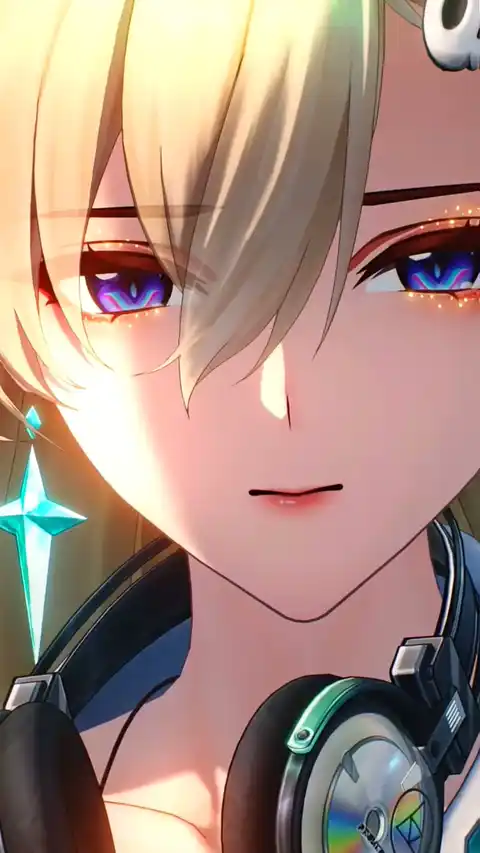 Cyberpunk Anime Gamerin - Beweglicher Hintergrund