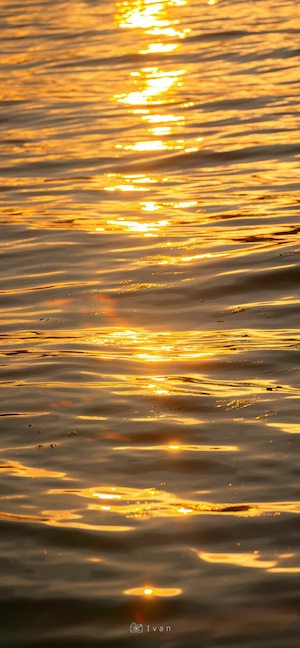 Reflejo de Agua Atardecer - Fondos de Pantalla 4K