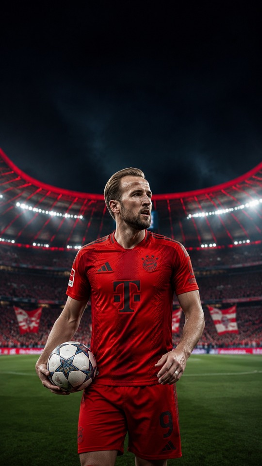 FC Bayern München Harry Kane - 4K Mobile Wallpaper
