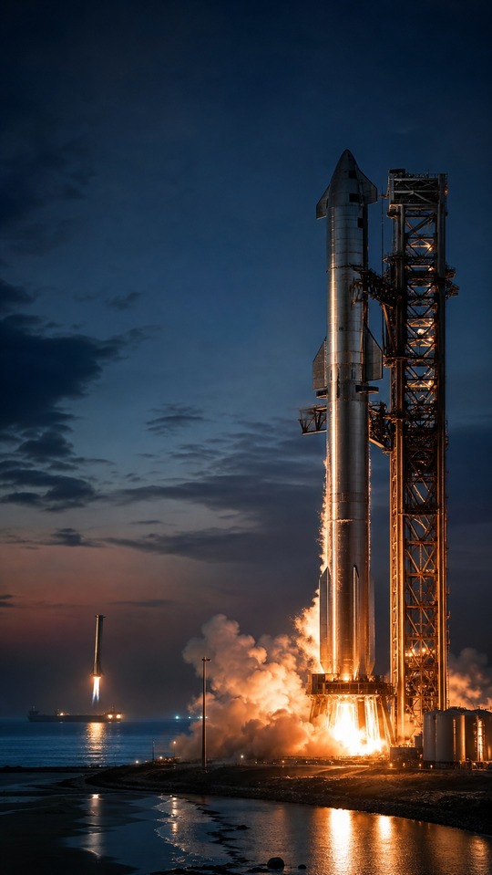 SpaceX 星艦火箭 - 4K 手機高清壁紙