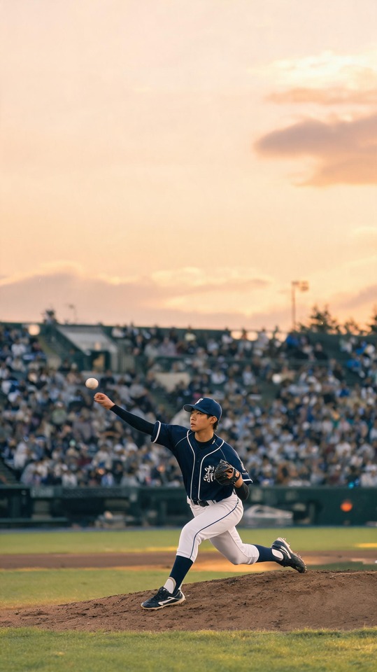 Akita High School Baseball - 4K Hintergrundbild