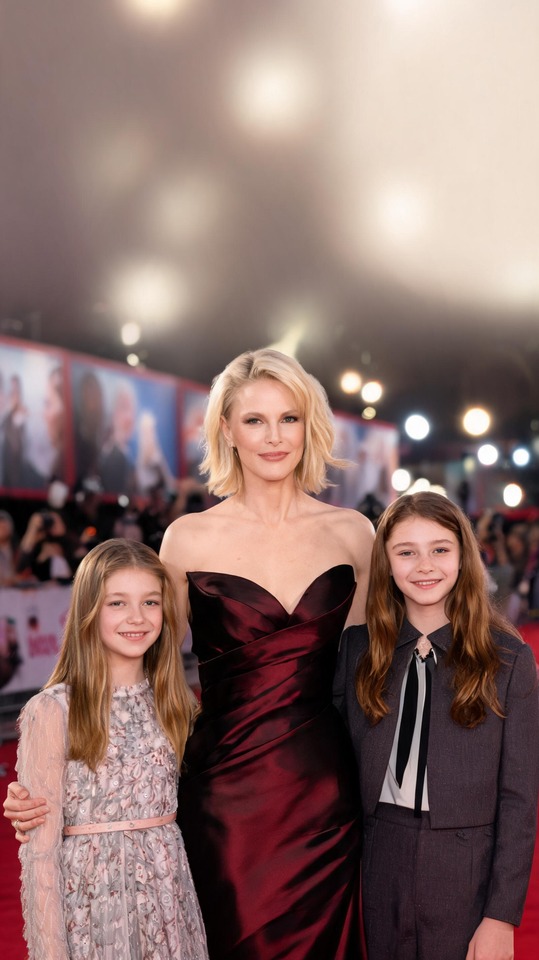 Charlize Theron Red Carpet Family - 4K Wallpaper