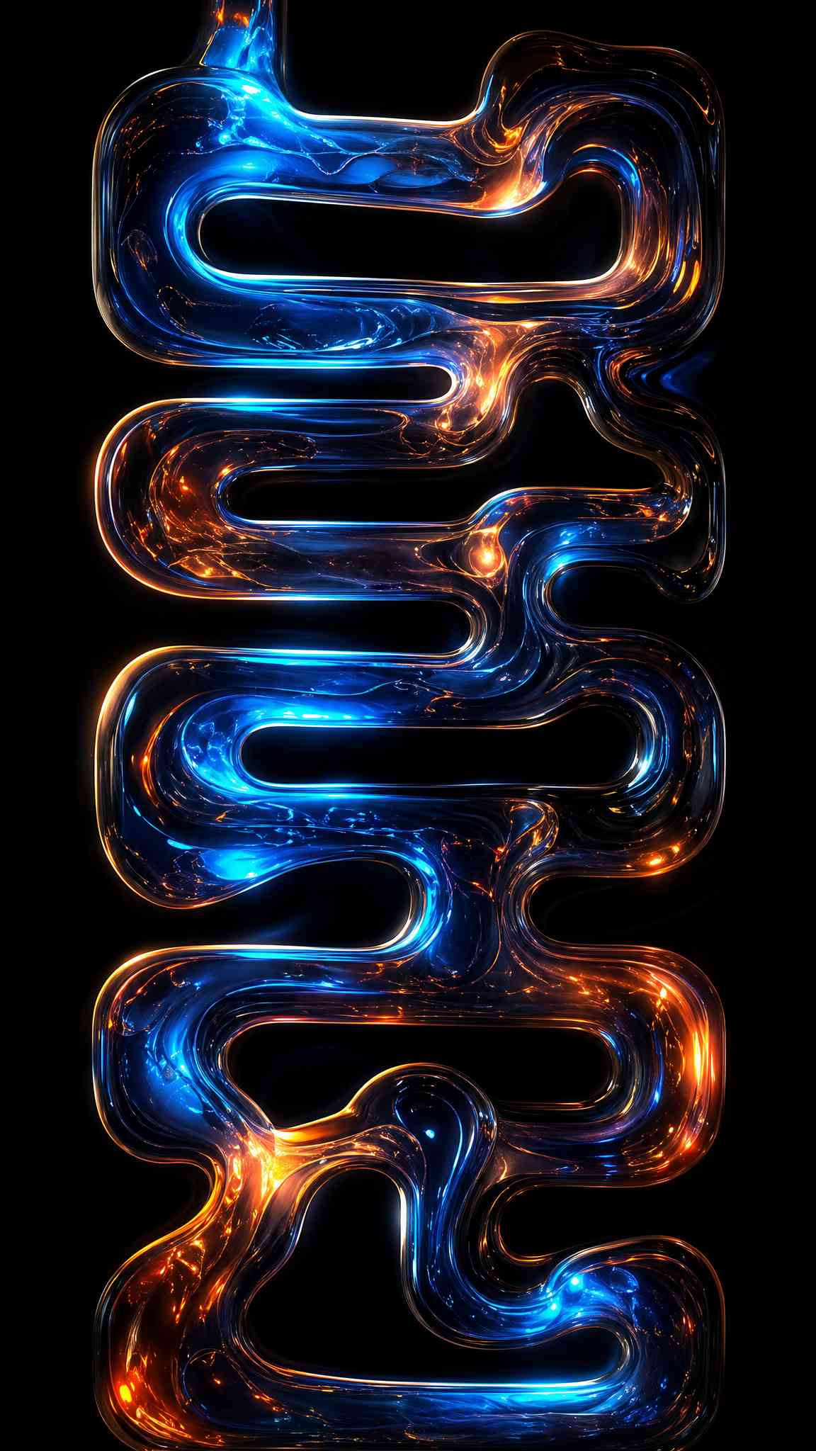 Dynamic Glowing Liquid Light Abstract 4K Wallpaper