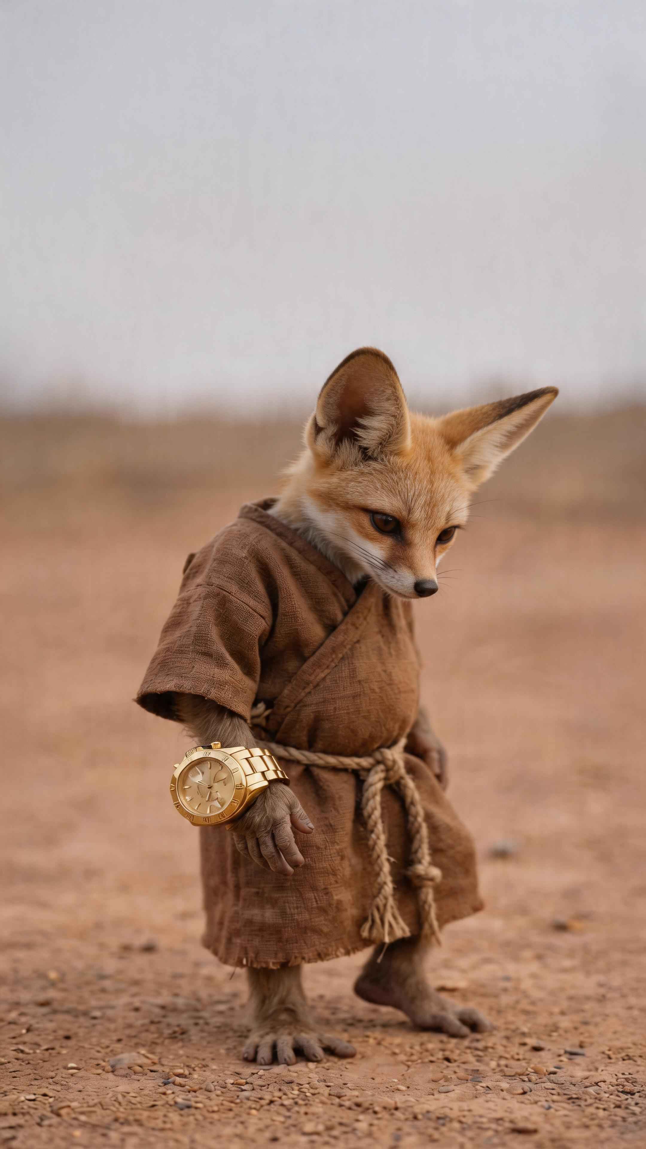 Desert Fennec Fox Nomad - 4K Wallpaper
