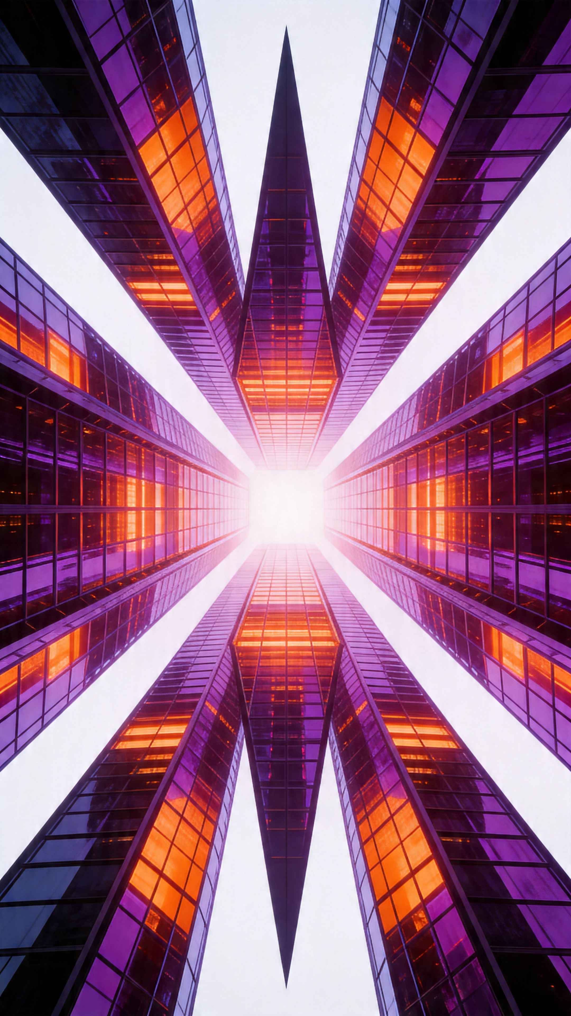 Abstract Futuristic Architecture - 4K Phone Background