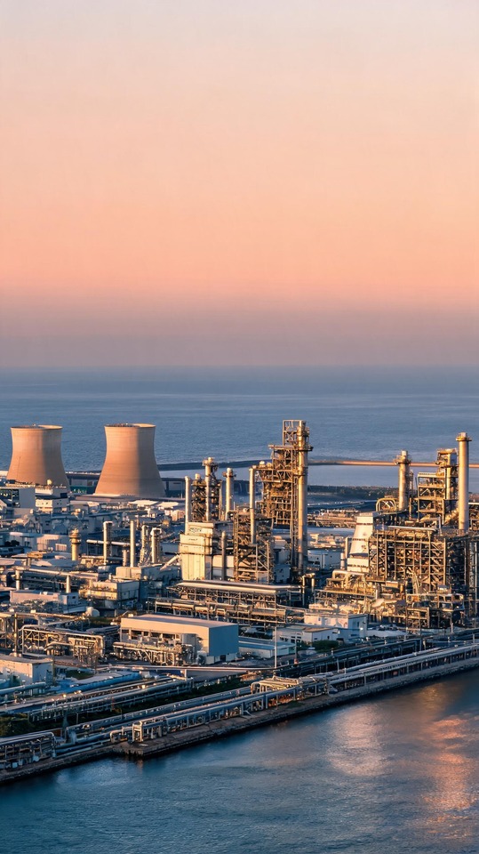 Formosa Plastics (台塑) Industrial Sunset - 4K Wallpapers