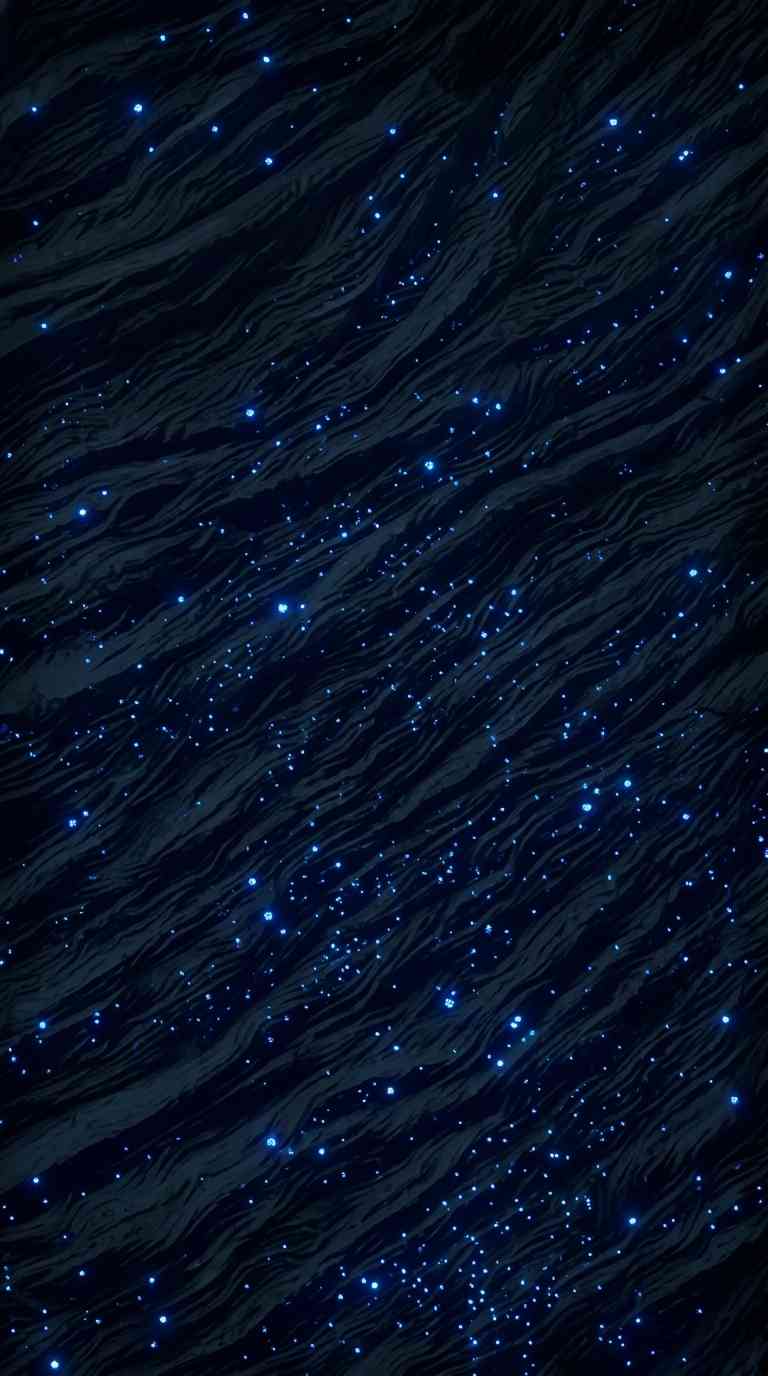 Estrellas y Ondas Azul Oscuro - Fondo 4K