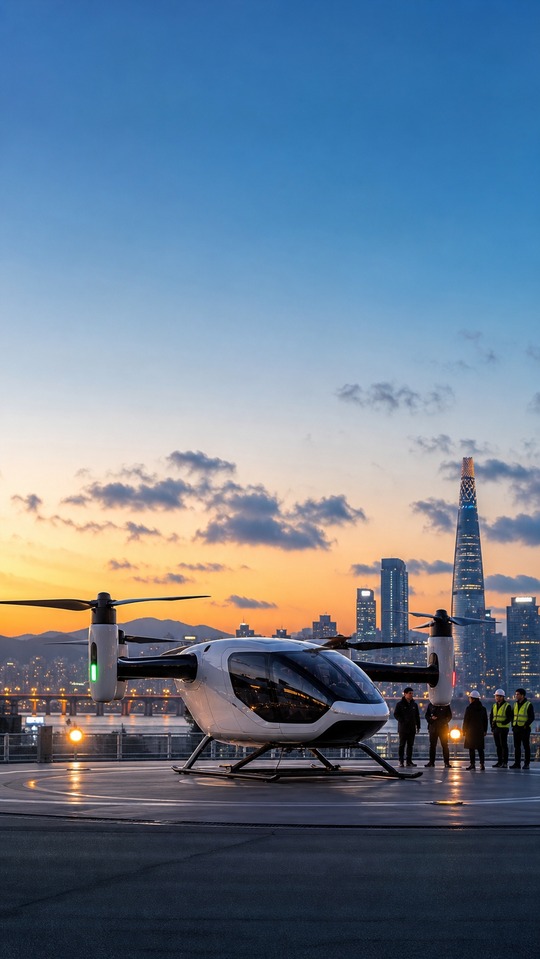 Aircraft UAM Urban Mobility - 4K Wallpapers