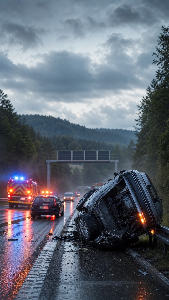 A3 Accident Realistic Scene - 4K Lock Screen