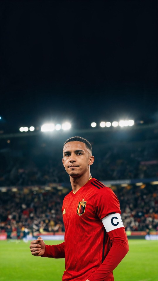 Youri Tielemans Belgium Captain - 4K Wallpaper