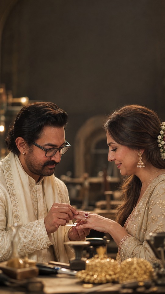 Aamir Khan Gauri Spratt Ring Ceremony - 4K Background