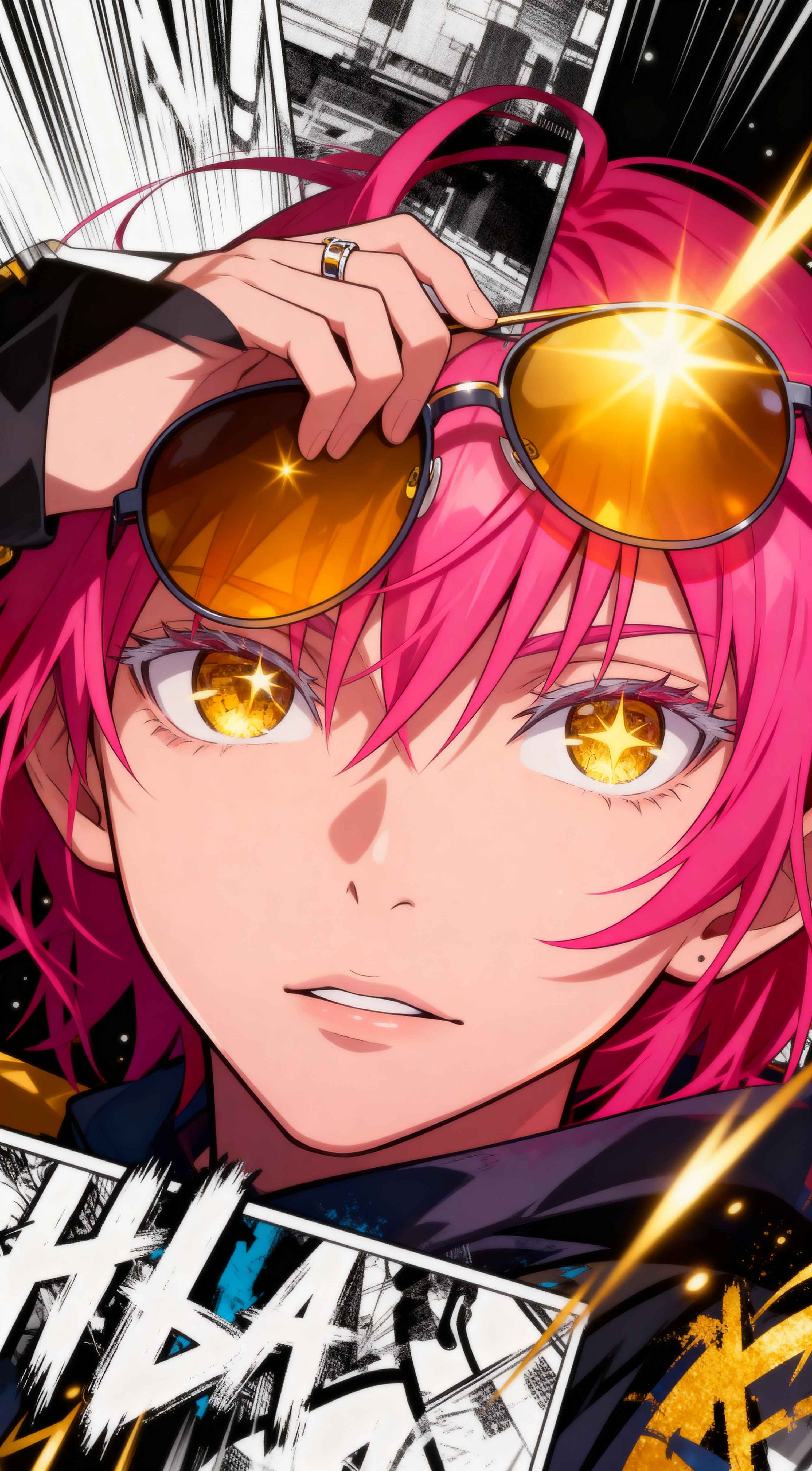 Chica Anime de Pelo Rosa - Fondos de Pantalla 4K