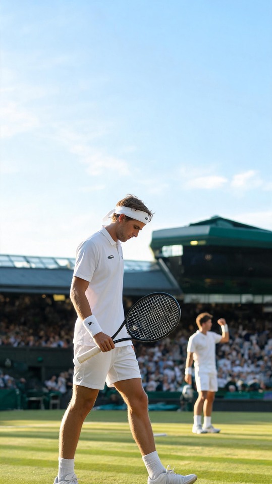 Alex de Minaur Tennis Action - 4K Mobile Background