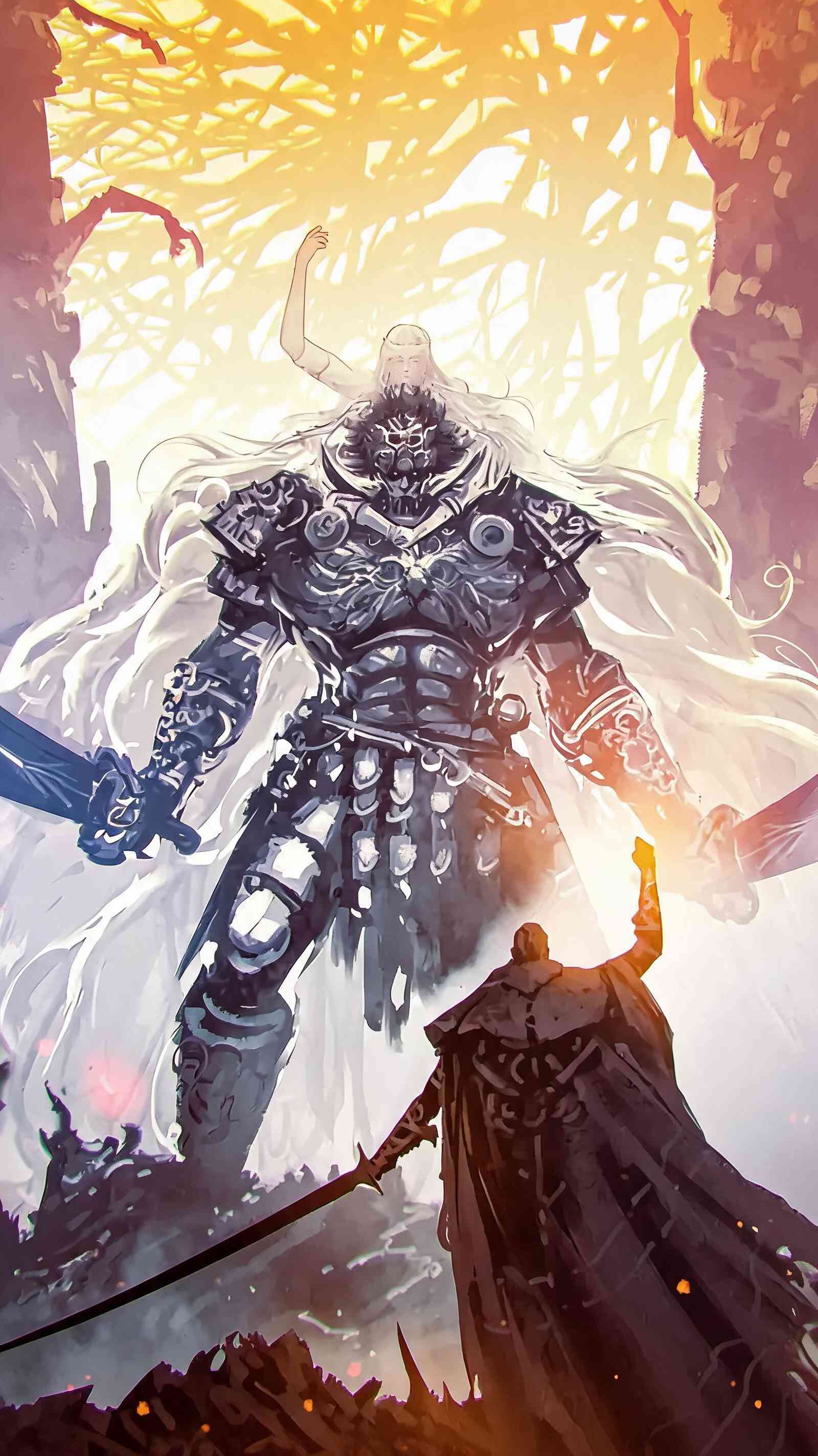 Elden Ring Dunkle Rüstung 4K Wallpaper für Mobile