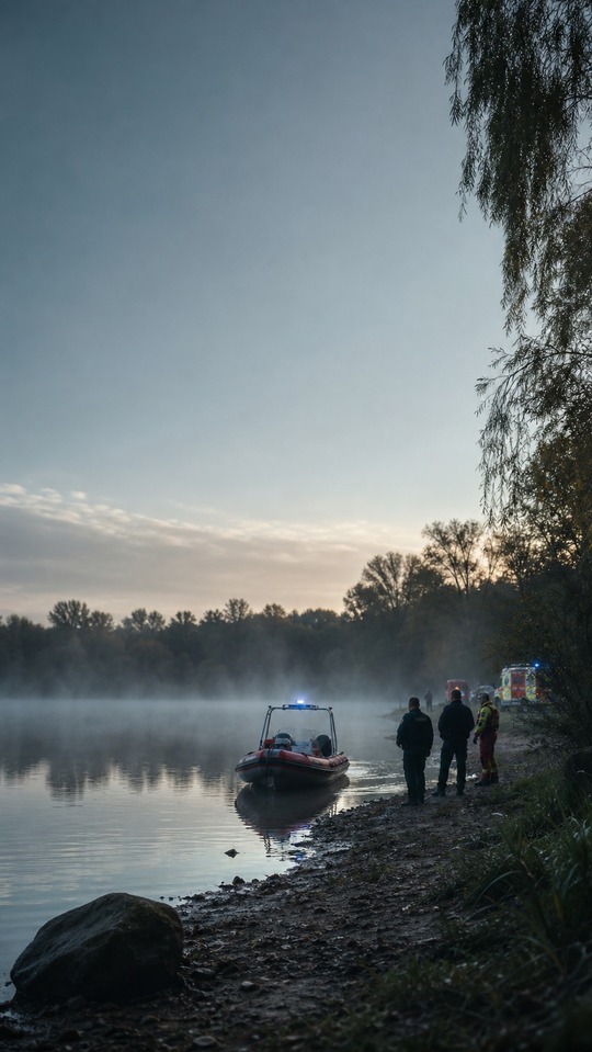 Secours et Brume sur le Lac - 4K Fond d'écran