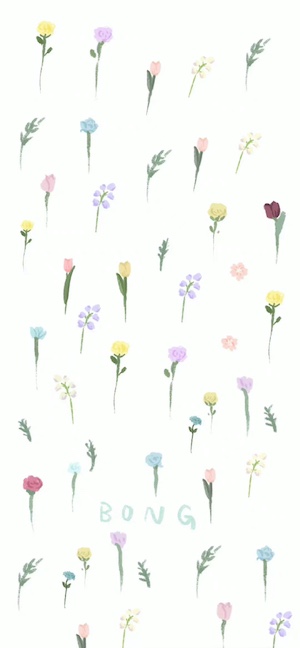 Minimalist Spring Wildflower Watercolor - 4K Wallpaper