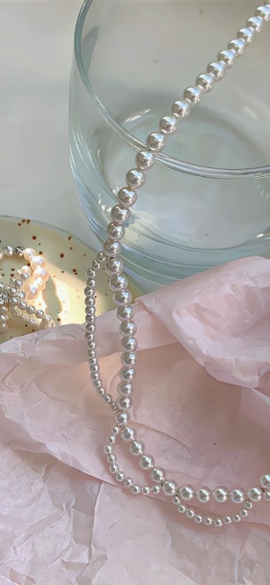Collar de Perlas Aesthetic - Fondos para Celular 4K