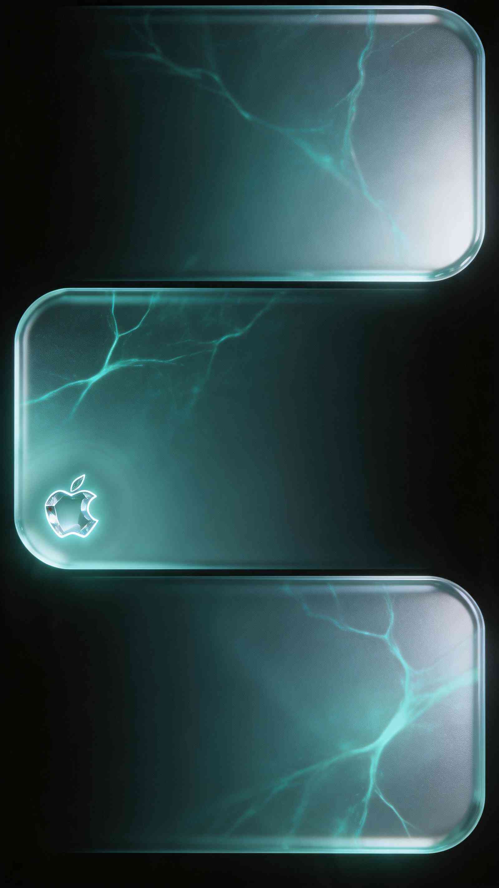 Apple Logo Electric Glass - 4K Backgrounds